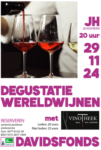 Affiche wijndegustatie